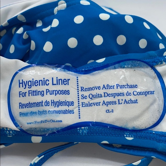 Michael Kors Swimsuit Polka Dot Belted Underwire One Piece Bathing Suit Size 8 - Picture 11 of 12